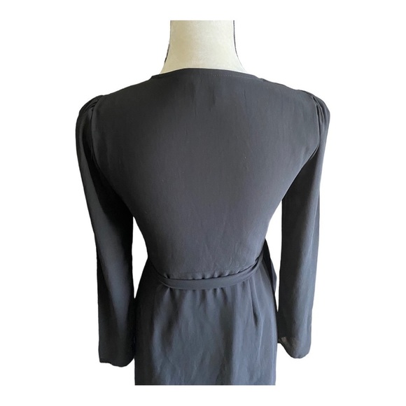 LULUS-BLACK WRAP DRESS-SIZE XS - Picture 6 of 9